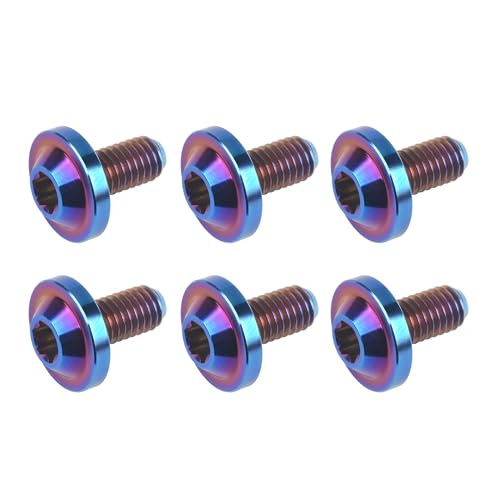 Vis Torx M5 en titane bleu aéronautique pour fixations VTT - 3