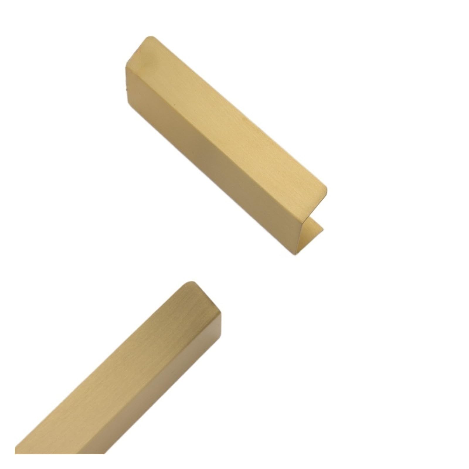 BgnEhRfL Hidden Cabinet pulls, 180mm Gold Hidden Right Angle Long Alloy Finger Cabinet Drawer Pulls