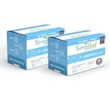 Simpleaf Flushable Unscented Single Pack Wet Wipes | Paraben & Alcohol Free | Hypoallergenic & Safe for Sensitive Skin | Soothing Aloe Vera Formula | (30 x 2 Single Pack Wipes) 60 Counts Total