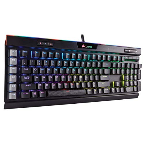Image of (Refurbished) CORSAIR K95 RGB Platinum Mechanical Gaming Keyboard - USB Passthrough & Media Controls - Tactile & Quiet - Cherry MX Brown - RGB LED Backlit