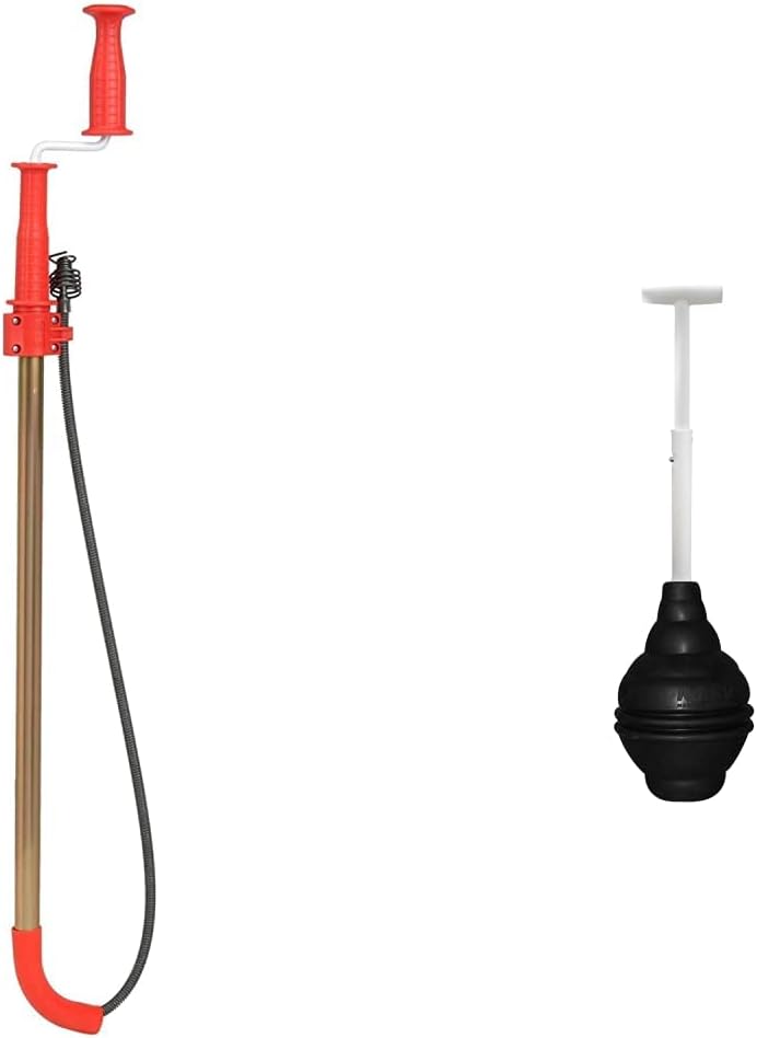 RIDGID 59802 K6 DH Toilet Auger, 6Foot Toilet Auger Snake with Drop