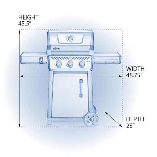 Napoleon-Freestyle-365-Propane-Gas-Grill-Graphite-Grey-3-Burners Napoleon Freestyle 365 Propane Gas Grill Graphite Grey 3 Burners