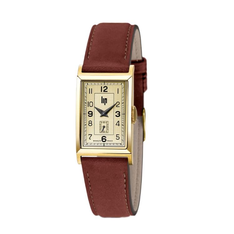 Lip Reloj T18 Churchill – Andador compensado – Piel marrón, correa