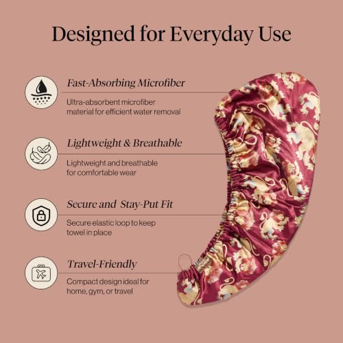 Kitsch x Harry Potter Microfiber Hair Towel Wrap for Women - Gryffindor - image 3