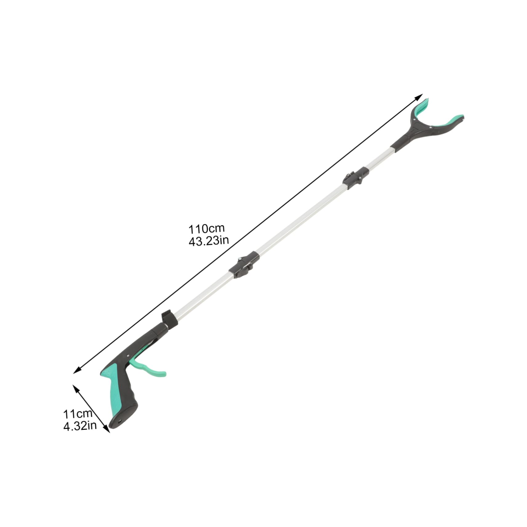 Yardenfun Ergonomic Handle Grabber Tool Long Reach Trash Picker for Elderly and Outdoor Use