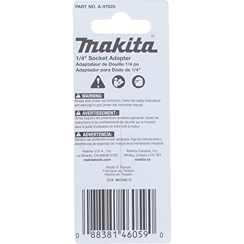 Makita A-99362 Impactx 1/4″ x 2″ Socket Adapter, 10 Pack, Bulk, Multi, 1/4 x 2-Inch - Image 3