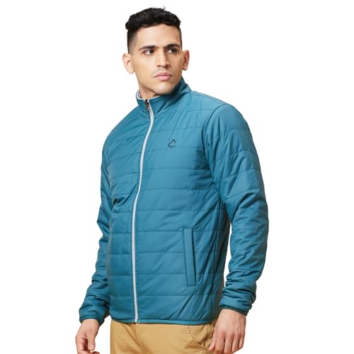 Image of Being Human Turquoise Regular Fit Men's Jacket Clothing