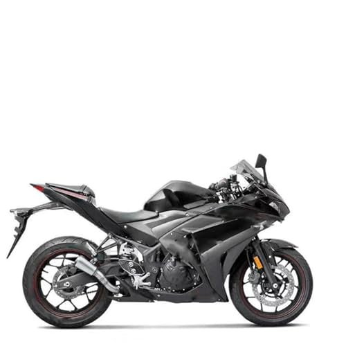 Tuyau d'échappement de raccordement intermédiaire noir pour vos trajets quotidiens en MT03 R3