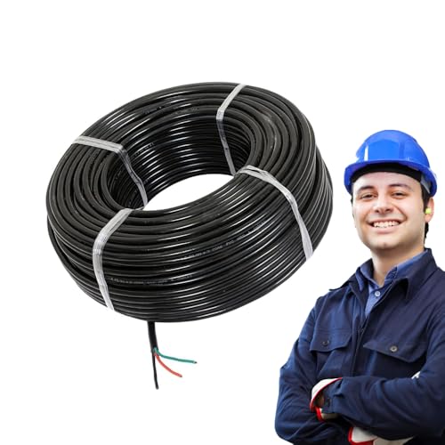 Image of Drumstone (𝐒𝐩𝐞𝐜𝐢𝐚𝐥 𝟏𝟓 𝐘𝐞𝐚𝐫𝐬 𝐖𝐚𝐫𝐫𝐚𝐧𝐭𝐲) Copper 3-Core Electrical Wire 50 Meter (14 /38 & 14 /60), Multi-Strand Flexible Cable, Flame Retardant PVC Insulated, for Home, Industrial,