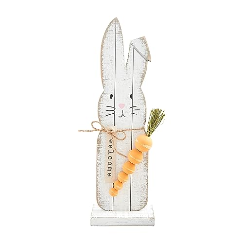 Lapin en planches de bois Mud Pie S silhouette authentique 44cm - 2
