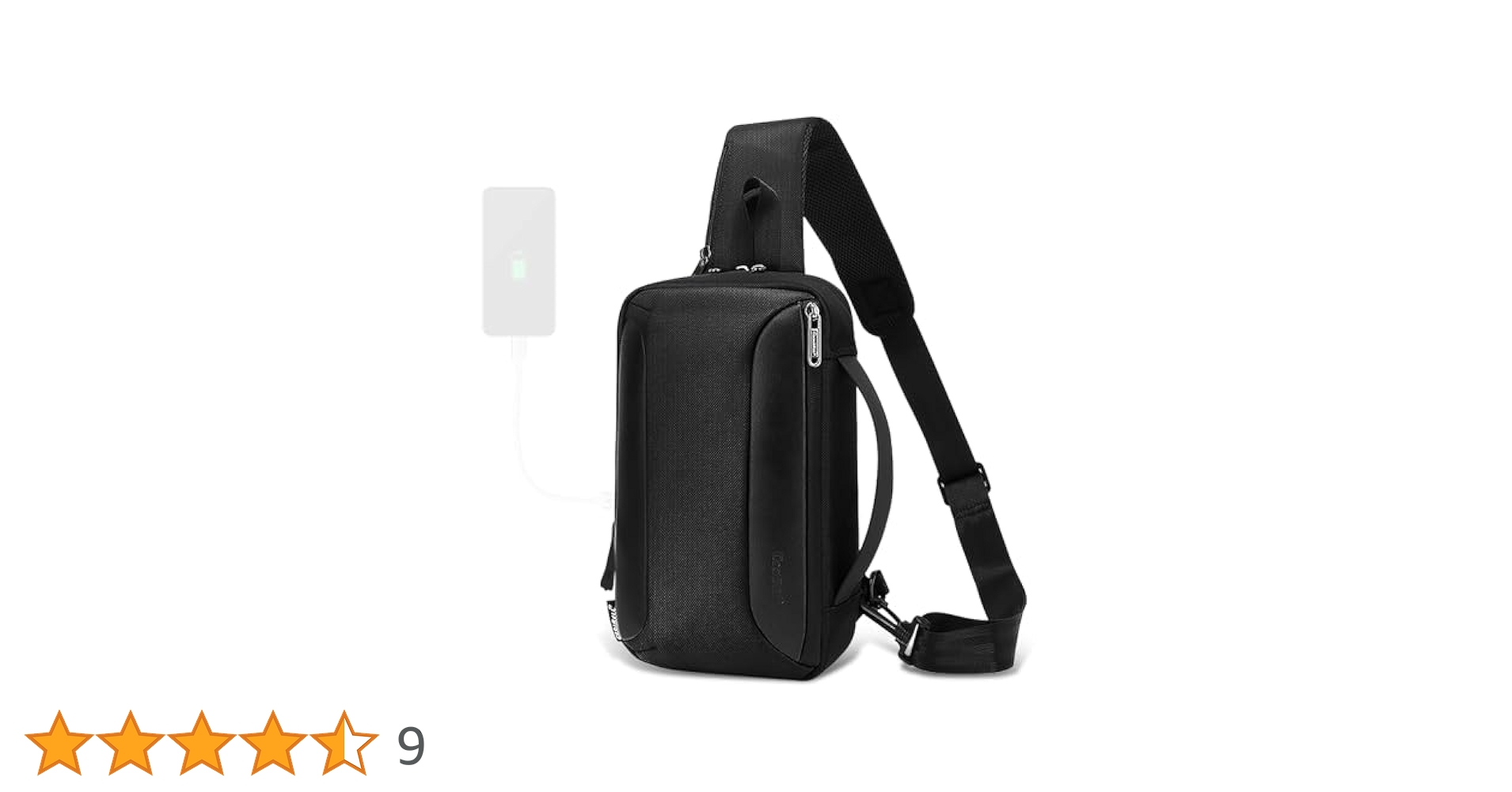 Zaino Monospalla Uomo Impermeabile - Con USB, Regolabile, Per Sport E Viaggi