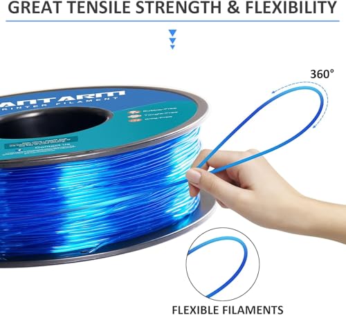 Image of GIANTARM TPU Filament 1.75 mm for 3D Printer 1 kg Blue
