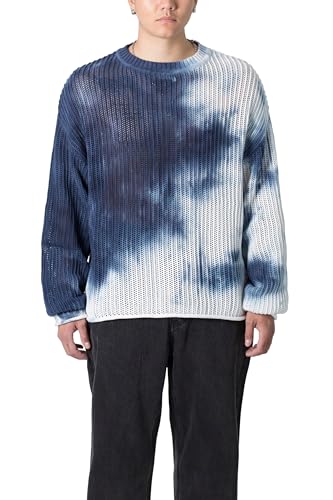 mnml Men's Tie Dye Open Knit Sweater