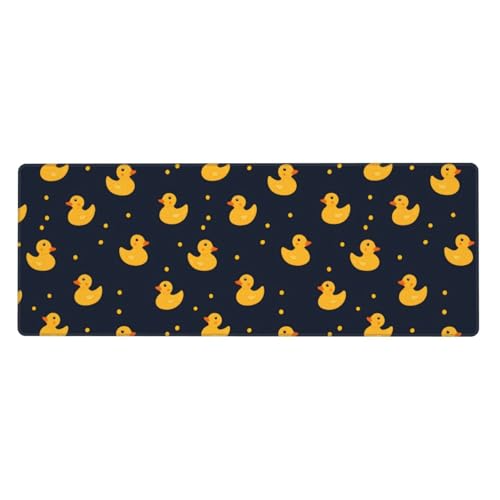 Tapis de souris de jeu grand format canard mignon pour setup gaming et télétravail