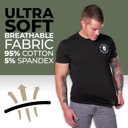 T-Shirt for Men - American Warrior Helmet Tactical Tee4