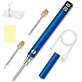 デジタル表示 充電式 半田ごて ペン型半田ごて 三段階 温度調節可（200℃－450℃）自動加熱モード ワイヤレス ハンダゴテ はんだ ごて 充電ケーブル付き 日本語取説付き (軽量－デジタル表示)
