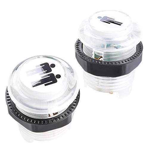 Kit 4 Boutons LED Pour Arcade – 1P, 2P, Et 2 Supplémentaires – Micro-switch Inclus – Installation Facile