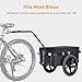 Veelar Tiggo 70L Bike Cargo Trailer & Hand Cart 2 in 1 with Removable Box,Large Cargo Bicyce Carrier
