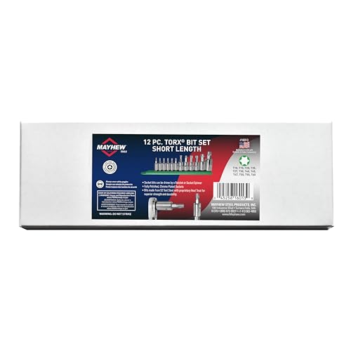 Juego de puntas Torx Mayhew Tools 16013 de 12 piezas para taller 5