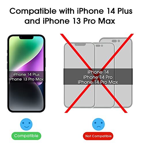 Image of amFilm Screen Protector OneTouch for iPhone 14 Plus 6.7 inch 2022 iPhone 13 Pro Max 6.7 inch 2021 with Easy Installation Kit, Full Coverage Case Friendly, Tempered Glass, 2 Pack