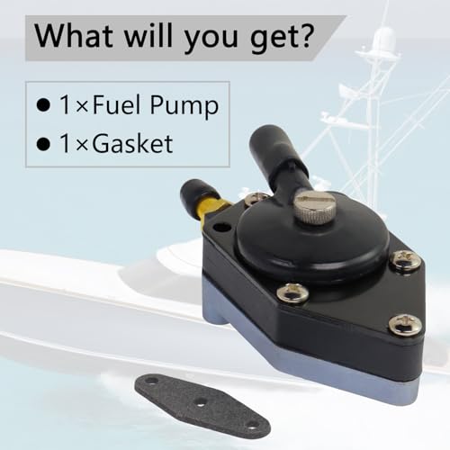 TXRXIZ 18-7352 Outboard Fuel Pump with Gasket for Johnson Evinrude 20-140HP Boat Motor Parts Fuel Pump Repalce 438556 432451 433387 433390 385784 388268 385781 382354 395713