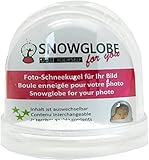 50000 Schneekugel groß von Fotos Base Transparente mit Schnee Foto-Schneekugel Kunststoff 9cm