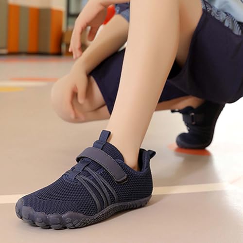 Kids Sneakers Outdoor Hiking Traction Lightweight Sports Shoes Anti Slip Walking Casual Hiking Boots for Ages 5-14y4