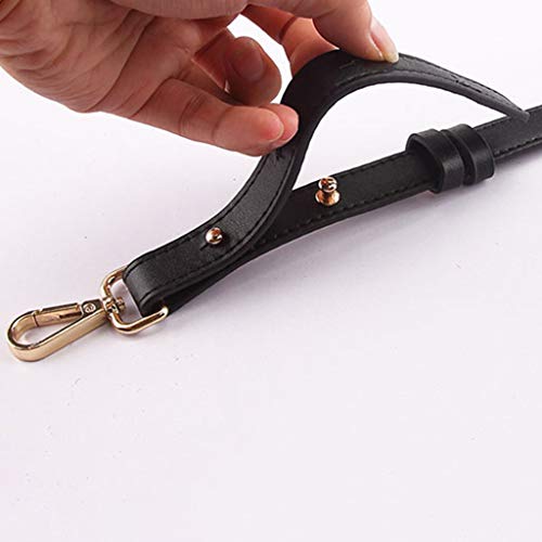 Conjunto de 2 tiras femininas de couro sintético para substituição de alça de mão longa da Menolana