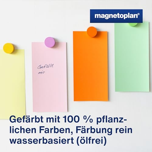 magnetoplan Moderationskarten, rechteckig | BxH 200x100 mm | 500 Stück | Kommunikationskarten in rosa | Für Meetings und Präsentationen | FSC-zertifiziert und kunststofffrei verpackt