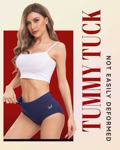 Image of Rdiner Heavy Flow High Absorbency Period Underwear Women, Leakproof Panties Postpartum Menstrual Hipster Briefs Teens 3 Pack