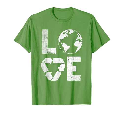 Día de la Tierra Planeta Aniversario Vintage Reciclar Niños Ma Camiseta