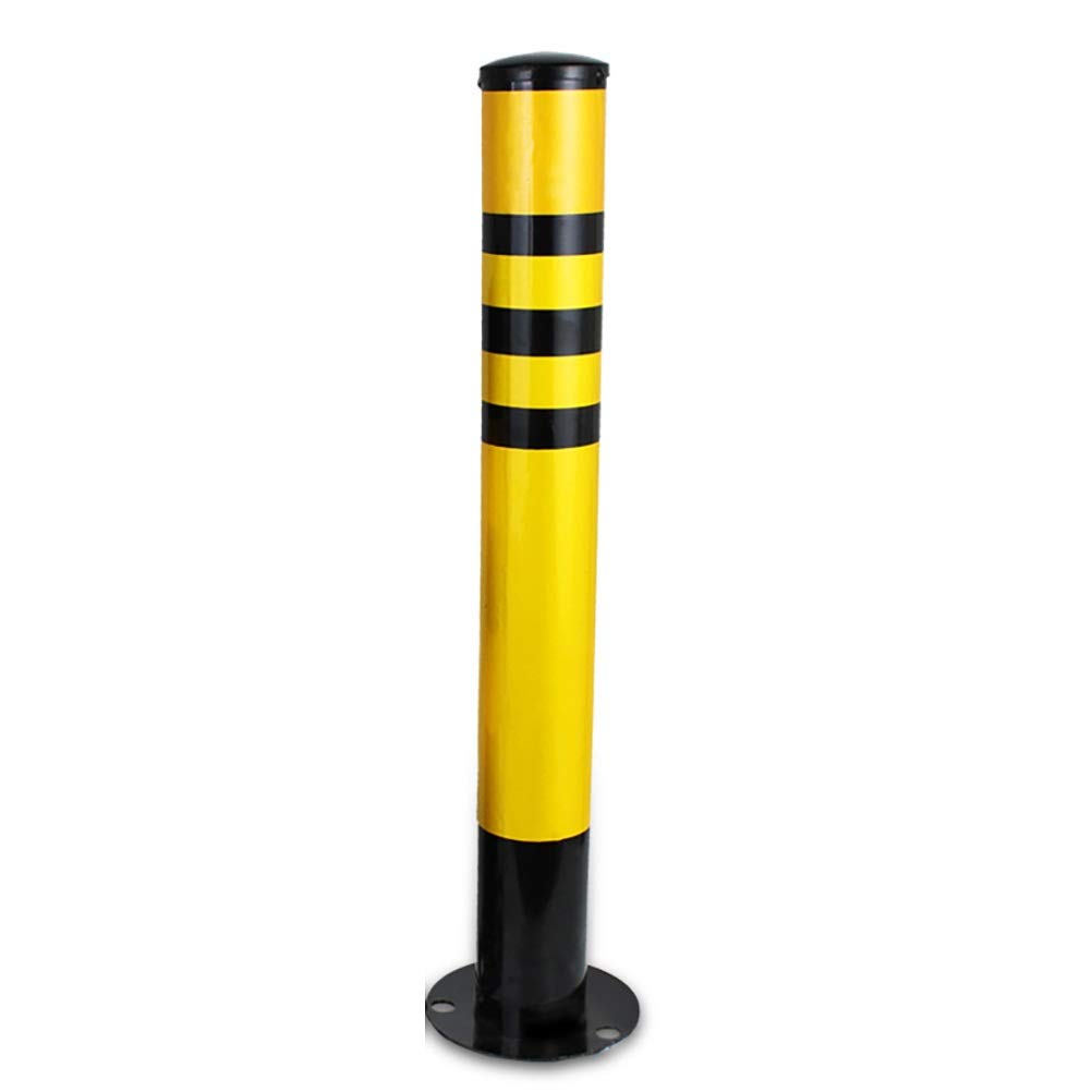 MOKLYF Security Bollard, Car Park Driveway Guard Saver,Barrier Features Reflective Tape (75 cmx8 cm)