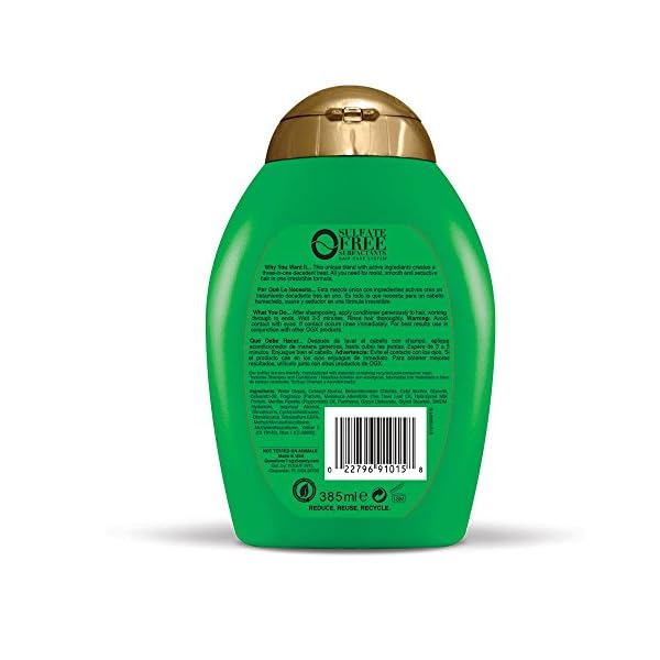 OGX-Hydrating-Tea-Tree-Mint-Conditioner-Nourishing-Invigorating-Scalp-Conditioner-with-Tea-Tree-Peppermint-Oil-Milk-Proteins-Paraben-Free-Sulfate-Free-Surfactants-13-fl-oz OGX Hydrating + Tea Tree Mint Conditioner, Nourishing & Invigorating Scalp Conditioner with Tea Tree & Peppermint Oil & Milk Proteins, Paraben-Free, Sulfate-Free Surfactants, 13 fl oz