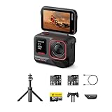 Insta360 Ace Pro 2 - ライカとの共同開発による防水仕様の8Kアクションカメラ。1/1.3インチセンサー、デュアルAIチップ 暗所性能 オーディオ、フリップ式スクリーン＆AI編集でVlogやオートバイなどに最適 スターターキット