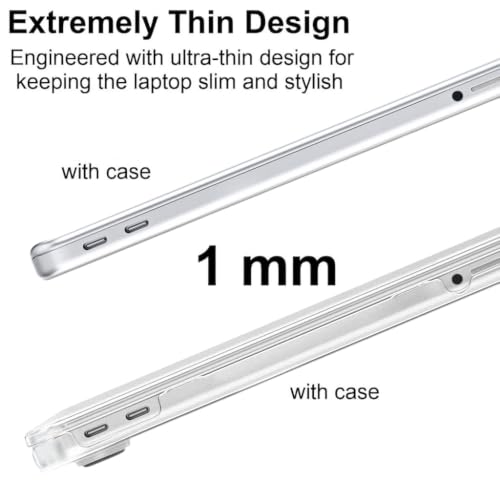 Image of Midkart Case Compatible with MacBook Neo 13 inch Case 2026 Release Model A3404 with A18 Pro Chip Matte Finish Scratches & Fingerprints Resistant Hard Shell Cover with Reinforced Corners, Frost Clear