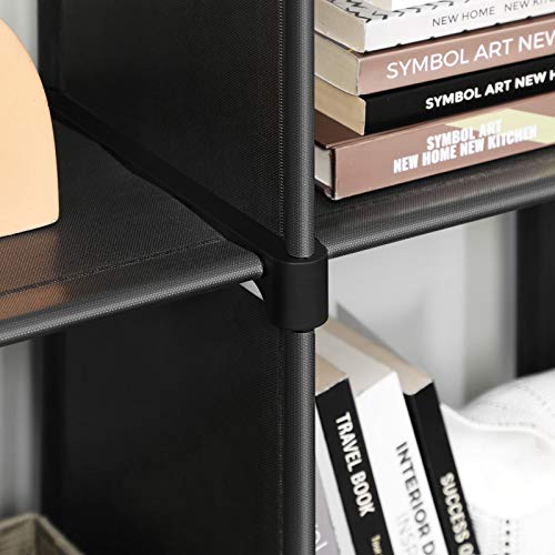SONGMICS 9-Cube DIY Storage Shelves, Open Bookshelf Closet Organizer Rack Cabinet, Black ULSN45BK by SONGMICS - Image 6