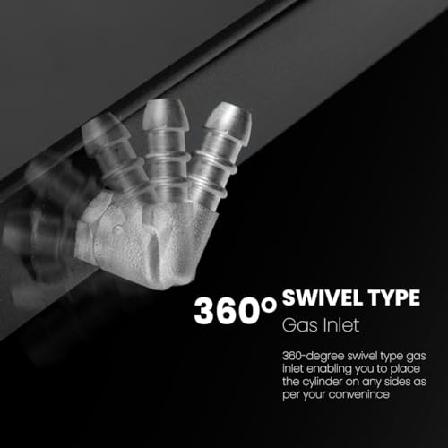 INALSA Premium Slim Gas Stove 4 burners Glasstop ≈77cm|6Yr Warranty on Glass & 2Yr on Burner|8mm Toughened Glass|Commercial Brass Burner|LPG... - Image 7