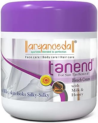 Desko Tanend Bleach Cream for All Skin Types | with Milk & Honey for Skin Smoothening, Tightens Pores | Removes Sun Tan with Bleach | Lightens Dark Spots 450 gm (Pack of 1)