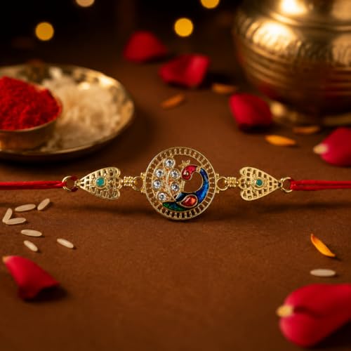 Image of Oblivion Rakhi with Magnet for Brother - Multi Design Round Shape Rakhi 2 Pcs with Fridge Magnet 2 Pcs, Silver Color Coin, Greeting Card & Tilak Set - Raksha Bandhan Combo (K2 1738+1104 B4676(Q2))