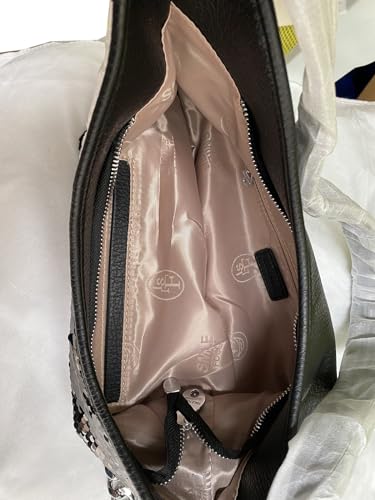 Image of Patent Leather Handbags Shiny Sequins Shouder Bags Elegant Chain Hobos Purse