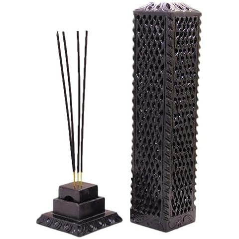 Handmade Black Soapstone Incense Stick Holder Cover