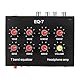 Einstellbarer 7-Band-Equalizer, DC 5-12 V 7-Band-EQ-Autoverstärker mit 3,5-mm-Schnittstelle, Bereich von 60 Hz/150 Hz/400 Hz/1 KHz/3 KHz/6,5 KHz/15 KHz (EU-Stecker)