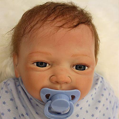 NPKDOLL 20 Pulgadas 50cm Baby Reborn Doll Muñeca Renacida Vinilo de Silicona de Simulación Suave Niño Niña Regalo Juguete Realista Cumpleaños a394
