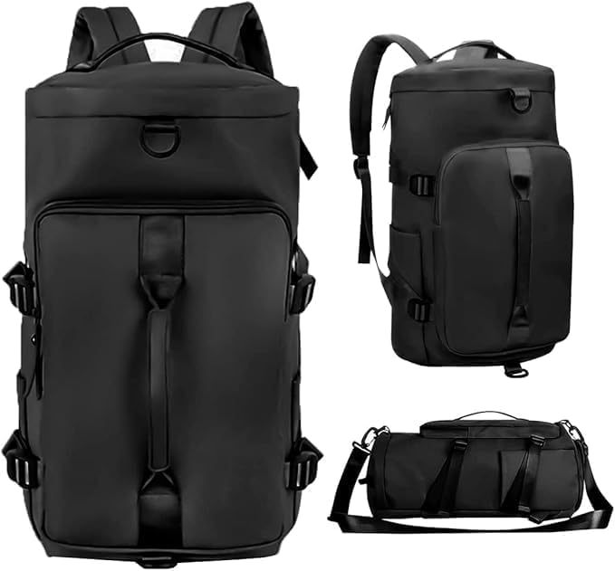 Image of Women Large Capacity Folding Travel Tote Bag|Waterproof Oxford Fabric Duffel Bag |Lightweight Foldable Expandable |Carry On Bag|Dry and Wet Storage |Travel Organizer| Portable Luggage Bag(multy color)