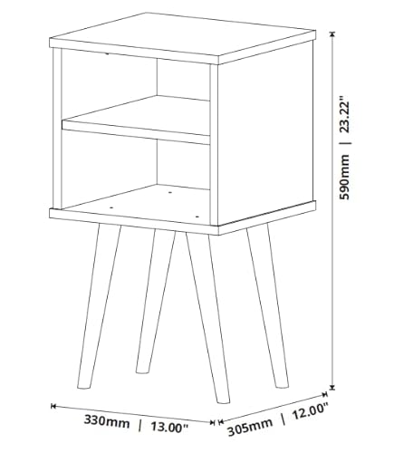 Mesa de cabeceira Jb Bechara 1515 - Clan - TuttiCasa cor:Branco