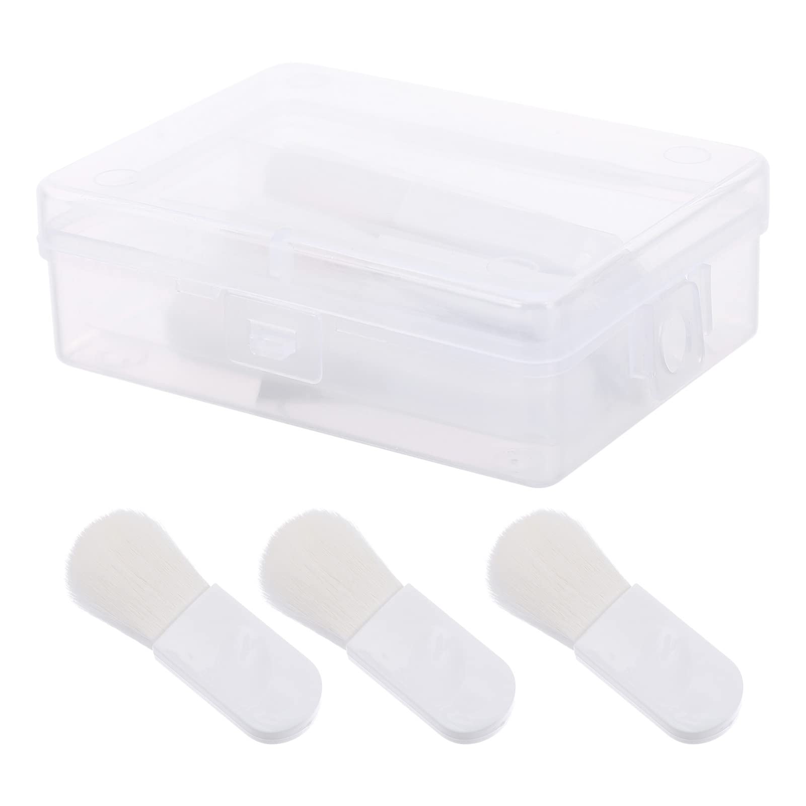 IWOWHERO Blush Makeup Brush 3pcs Mini Brushes Set Travel Size Beauty Tool Random Color