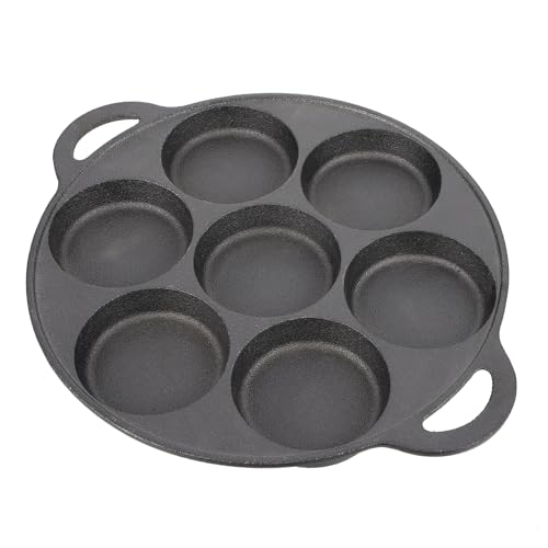 MUCKLILY 1Pc Thickened Cast Snail Cooking Pan Non Stick Fried Egg Pan Design for Uniform Cooking Kitchen Essential for Snails and Omelettes