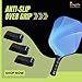 Kingpin Pickleball Over Grip [Pack of 6] Black, Anti Slip, Quick-Drying Tennis Racket Grip | Super Absorbent Sweat-Resistant Grip Tape | Sports Gear