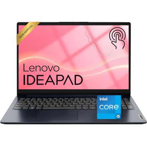 Lenovo IdeaPad Business Laptop • 15.6' FHD Touchscreen Display • 2026 Edition • Intel 10-Core i5 CPU • 16GB RAM • 512GB SSD • WiFi 6 • Copilot AI • Windows 11