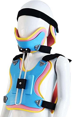 CukUJH Neck Brace Collar Cervical Traction Device|Cervical Traction Brace Neck Protection Device|Soft and Comfortable Pain Relief for Neck, Blue